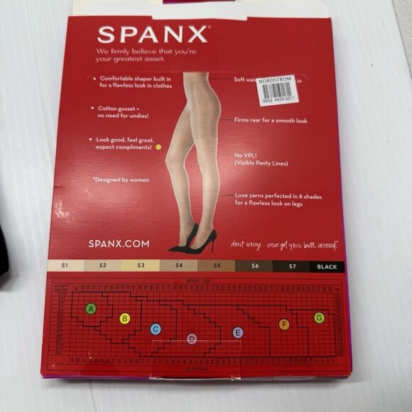 Spanx Firm Believer High-Waist Sheers Pantyhose Size C NWT Shapewear Control - Picture 4 of 6